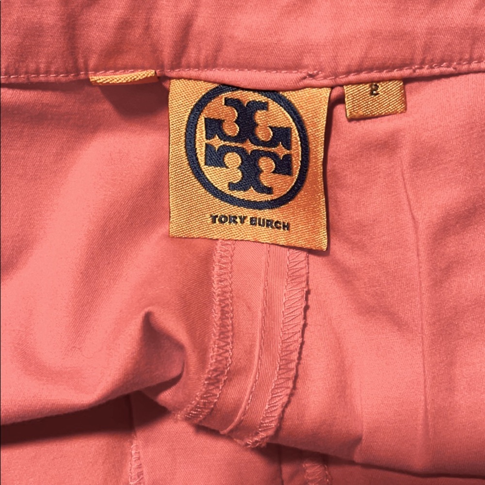 Coral Tory Burch Capri pants
